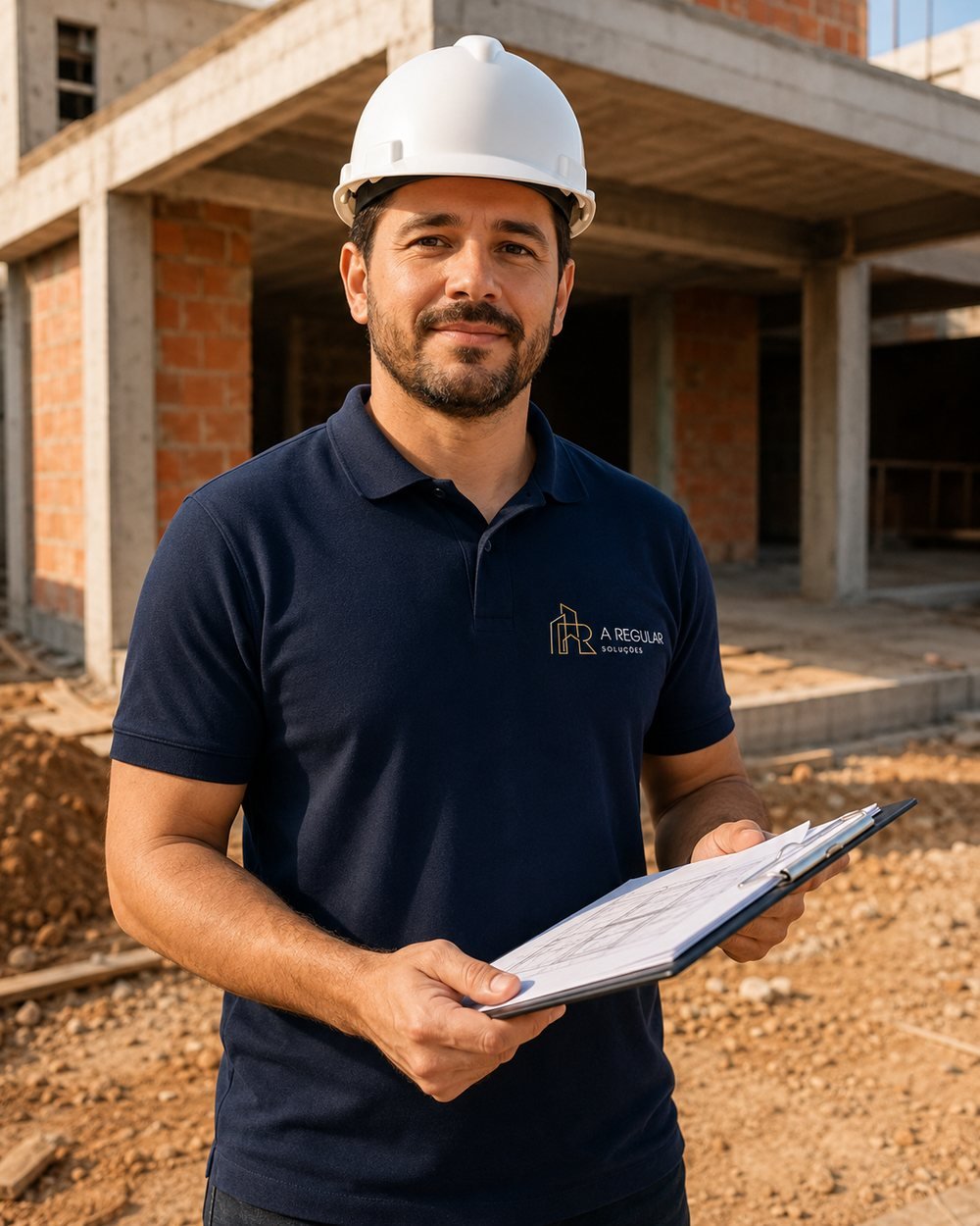 Acompanhamento técnico de obra em construção
